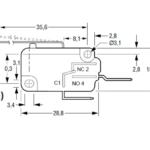 Leva Microswitch disegno tecnico